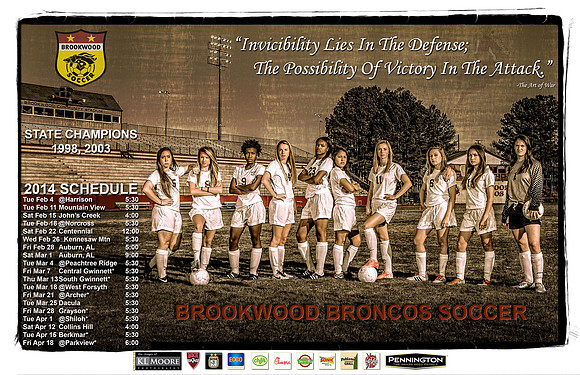 Brookwood Girls Soccer 2014
