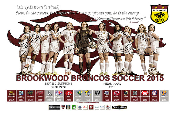 Brookwood Girls Soccr 2015